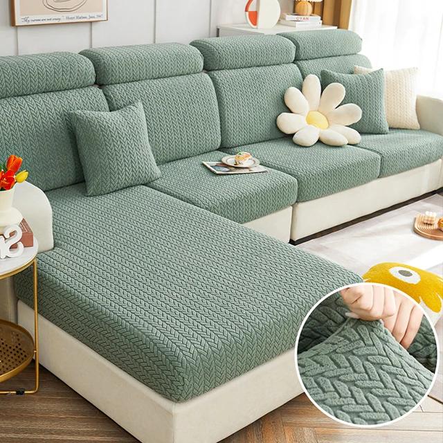 Жаккардовый чехол на подушку сиденья дивана Эластичный Новый узор Утолщенный чехол для дивана для гостиной Защита L-образный Угловой диван Накидки Normal Size (S)-1pc
Жаккардовый чехол на подушку сиденья дивана Эластичный Новый узор Утолщенный чехол для дивана для гостиной Защита L-образный Угловой диван Накидки Normal Size (S)-1pc