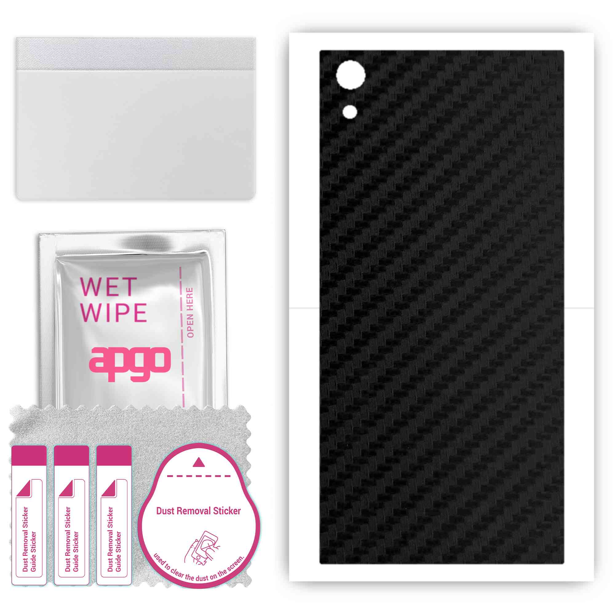 apgo Protective Skin Sticker for the back compatible with Sony Xperia XA1 Ultra, Wrap Film, Foil, Vinyl - Pattern Carbon Black
apgo Protective Skin Sticker for the back compatible with Sony Xperia XA1 Ultra, Wrap Film, Foil, Vinyl - Pattern Carbon Black