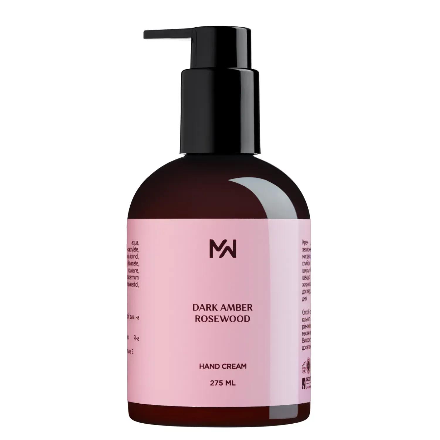 Hand cream Dark amber rosewood Mak&Malvy 275 ml 
Hand cream Dark amber rosewood Mak&Malvy 275 ml