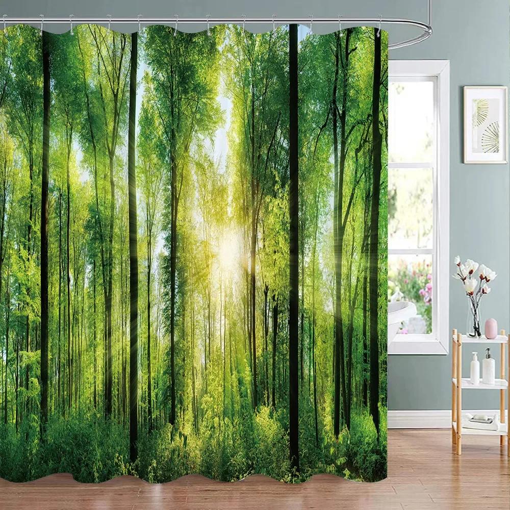Woodland Shower Curtain Birch Trees In The Forest Natural Outdoor Scenery Polyester Fabric Bath Curtains Bathroom Decoration W60H190(CM)-1 Pcs
Woodland Shower Curtain Birch Trees In The Forest Natural Outdoor Scenery Polyester Fabric Bath Curtains Bathroom Decoration W60H190(CM)-1 Pcs
