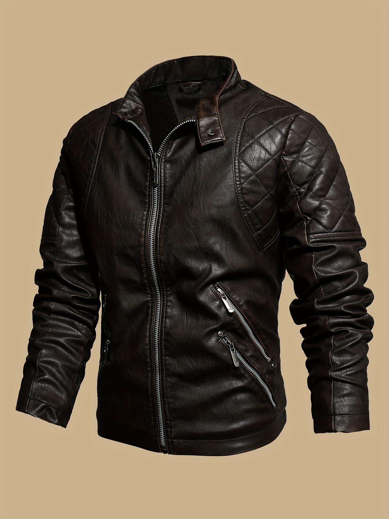 Мужская винтажная байкерская куртка из искусственной кожи — ветрозащитная, теплая, с флисовой подкладкой, множеством карманов, застежкой-молнией, вышитым ромбовидным стеганым узором, регулируемыми манжетами XXXXL
Мужская винтажная байкерская куртка из искусственной кожи — ветрозащитная, теплая, с флисовой подкладкой, множеством карманов, застежкой-молнией, вышитым ромбовидным стеганым узором, регулируемыми манжетами XXXXL