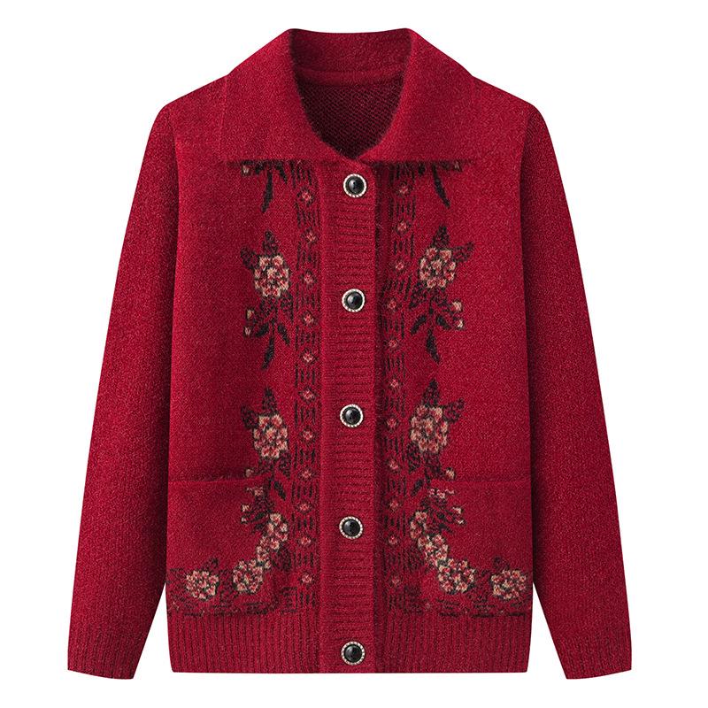 Elderly Women s Autumn/Winter Knit Cardigan Sweater 4XL (135-150 lbs)
Elderly Women s Autumn/Winter Knit Cardigan Sweater 4XL (135-150 lbs)
