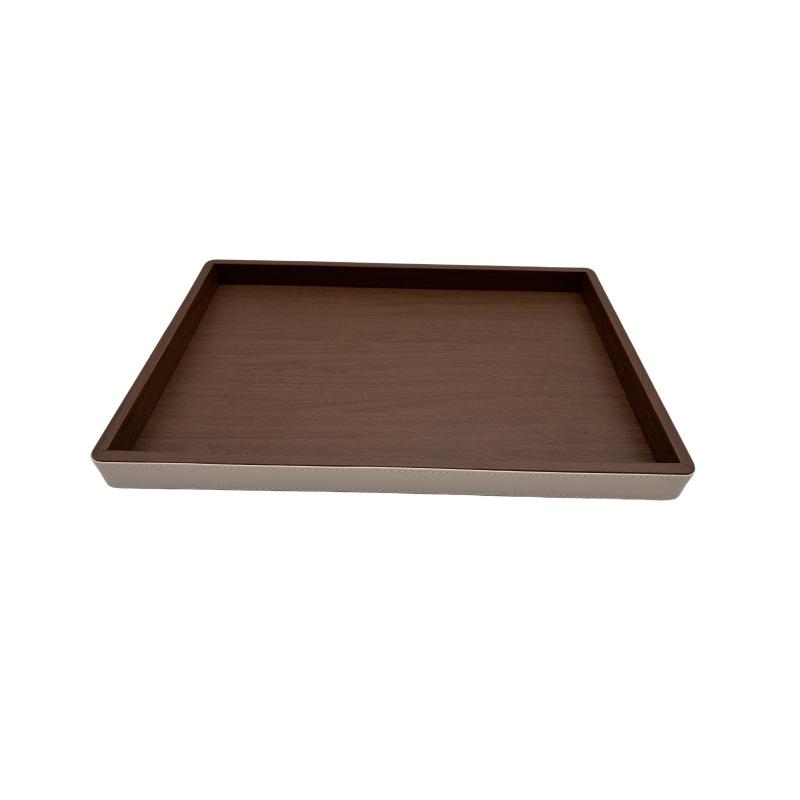 Modern Minimalist Wood Grain & Leather High-End Tray for Living Room 450x300x30
Modern Minimalist Wood Grain & Leather High-End Tray for Living Room 450x300x30
