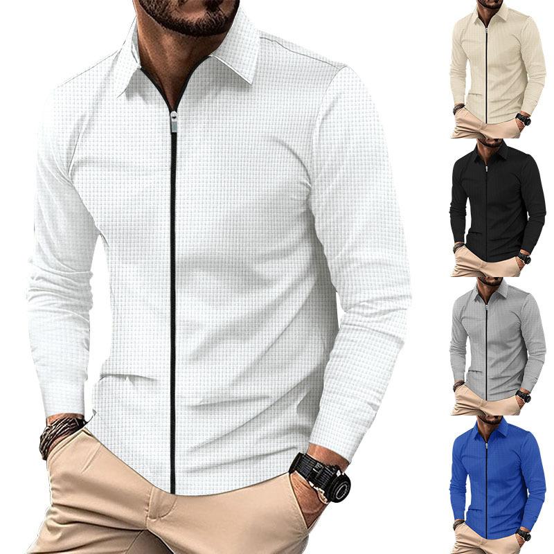 Jacket Cardigan Men s Autumn New Zipper Jacket Casual Men s Long Sleeve Lapel Waffle Jacket S білий
Jacket Cardigan Men s Autumn New Zipper Jacket Casual Men s Long Sleeve Lapel Waffle Jacket S білий