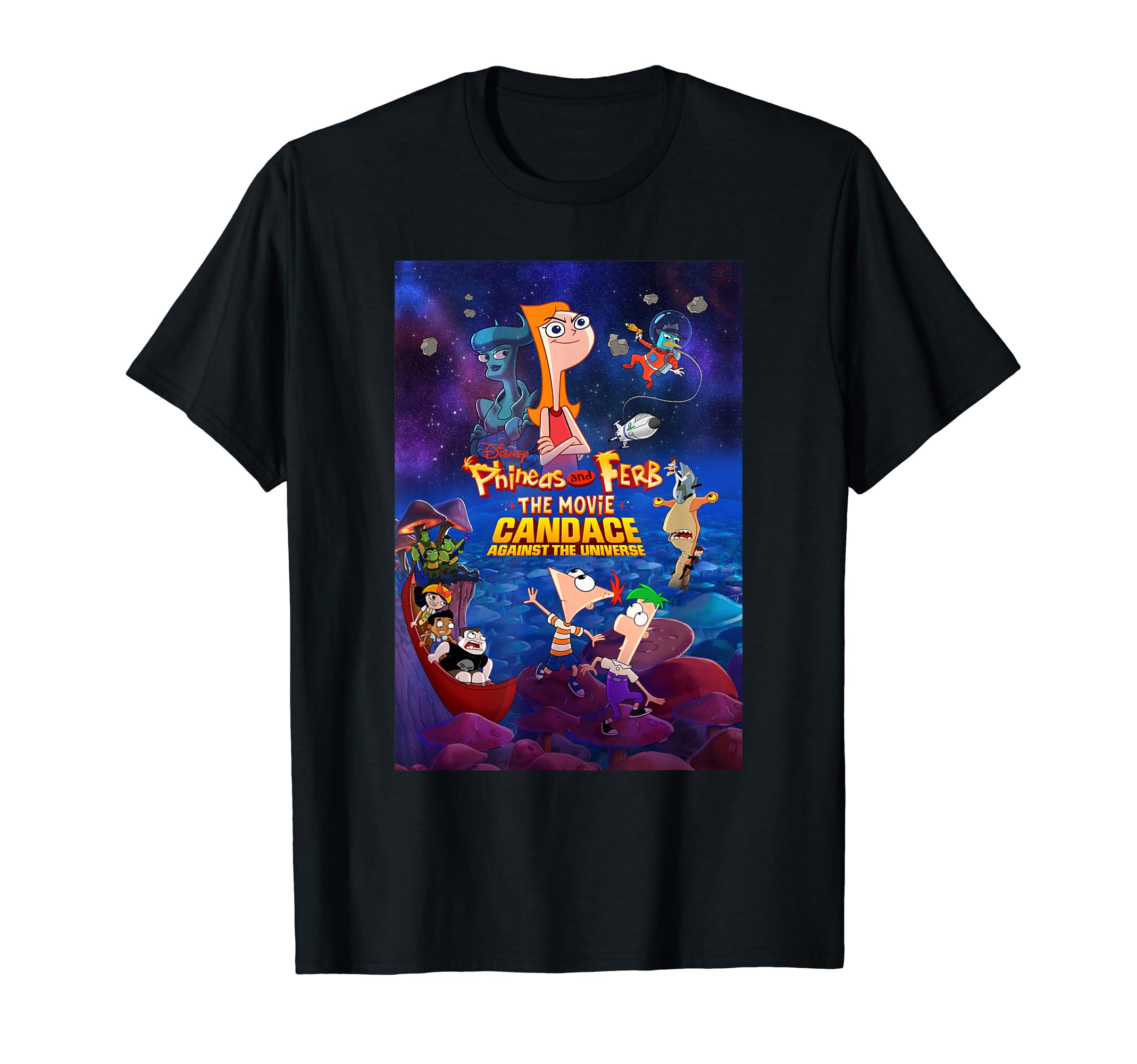 Phineas and Ferb Candace Against the Universe Movie Poster T-Shirt
Phineas and Ferb Candace Against the Universe Movie Poster T-Shirt
