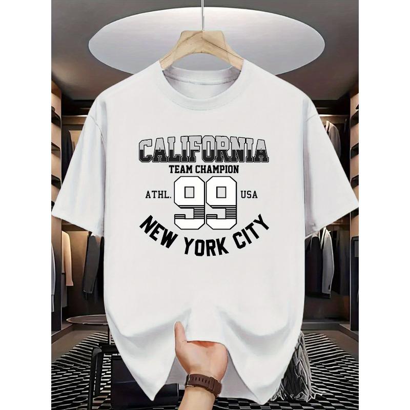 European sizes Men s Vintage 99 Number Print T-Shirt - California Champion Brand Round Neck Casual Summer Tee Suitable for & Casual Attire S белый
European sizes Men s Vintage 99 Number Print T-Shirt - California Champion Brand Round Neck Casual Summer Tee Suitable for & Casual Attire S белый