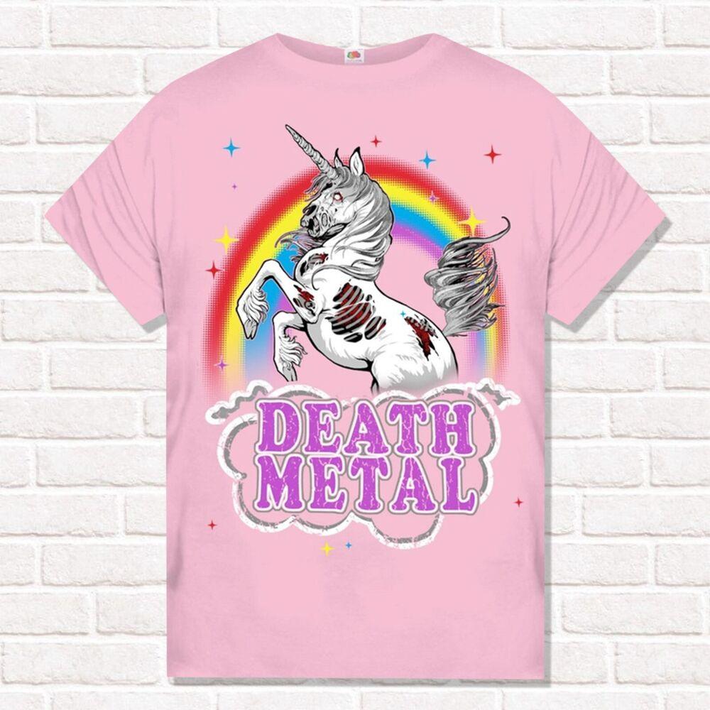 Death Metal Pink T-shirt. Dead unicorn and rainbow. L
Death Metal Pink T-shirt. Dead unicorn and rainbow. L