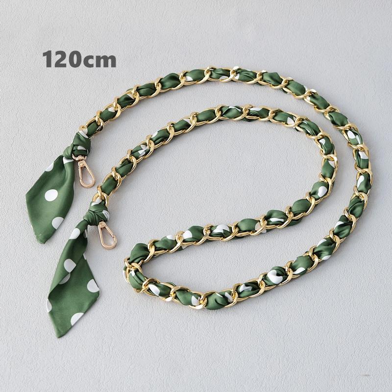 Новая модная весенняя женская сумка, аксессуары, цепочки, съемный длинный шелковый ремешок через плечо с цветочным принтом, женская цепочка «сделай сам», ручки для сумки 120CM зелёный
Новая модная весенняя женская сумка, аксессуары, цепочки, съемный длинный шелковый ремешок через плечо с цветочным принтом, женская цепочка «сделай сам», ручки для сумки 120CM зелёный