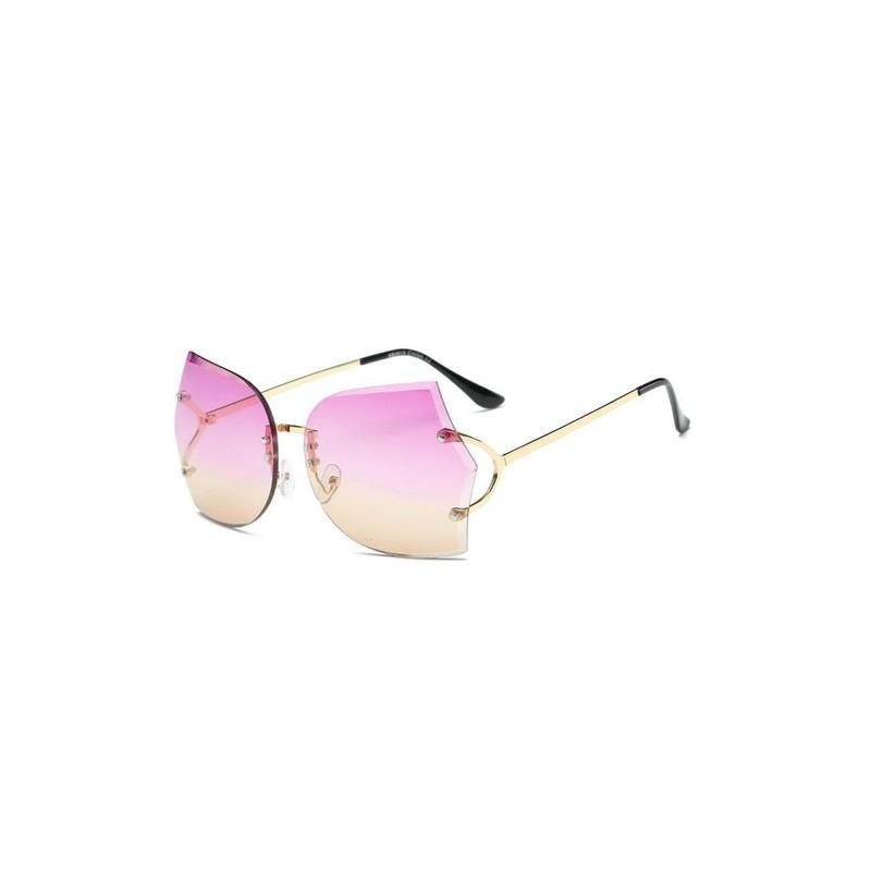 Rimless Transparent Women Glasses Oversized Clear Lens Sunglasses Color Gradient PinkYellow
Rimless Transparent Women Glasses Oversized Clear Lens Sunglasses Color Gradient PinkYellow