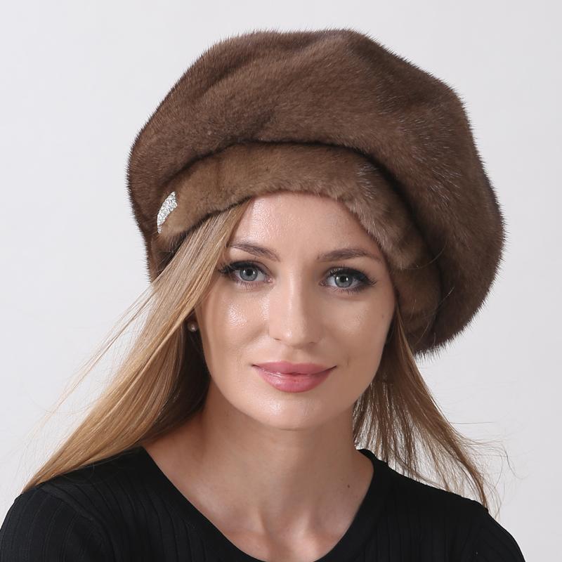 Зимняя шапка для женщин Береты из натурального меха норки Пушистая русская шапка Adjustable(55-60cm) коричневый
Зимняя шапка для женщин Береты из натурального меха норки Пушистая русская шапка Adjustable(55-60cm) коричневый
