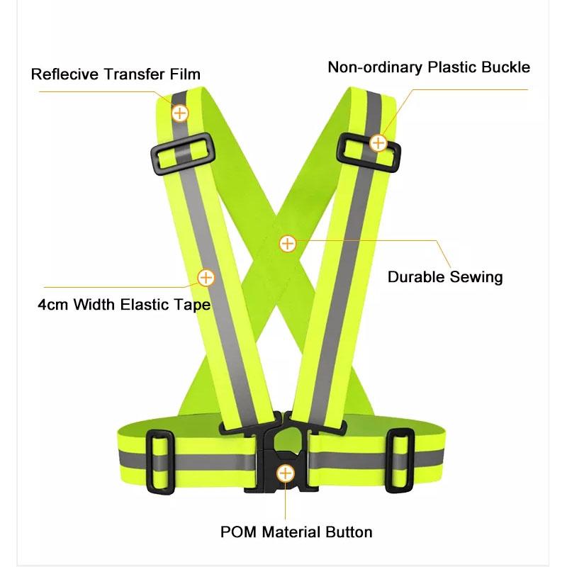 Night Running Riding Clothing Vest Adjustable Safety Vest Elastic Band Highlight Reflective Straps For Adults and Children
Night Running Riding Clothing Vest Adjustable Safety Vest Elastic Band Highlight Reflective Straps For Adults and Children