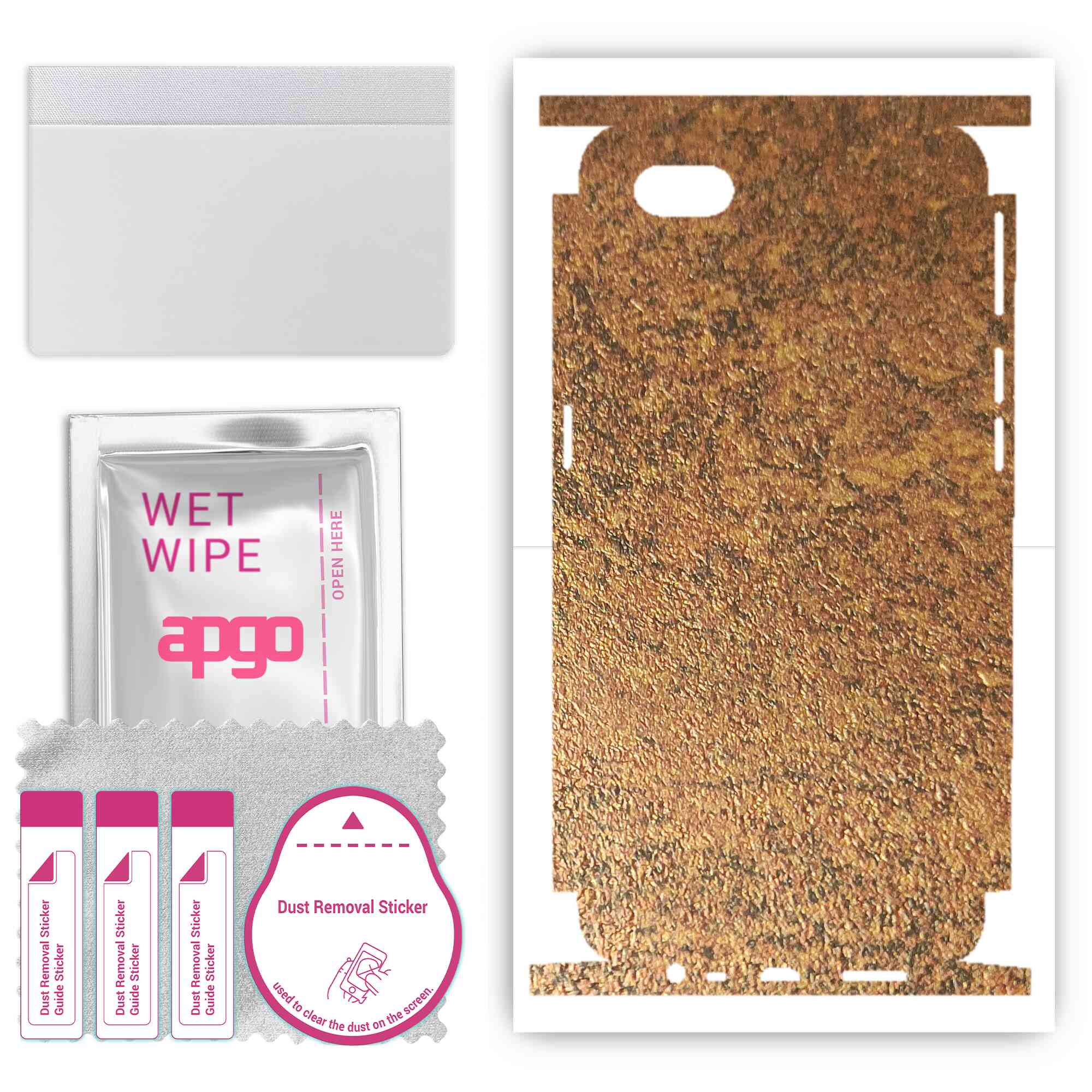 apgo Protective Skin Sticker for the back+sides compatible with Oppo A1k, Full Wrap Film, Foil, Vinyl - Pattern Rusty Copper
apgo Protective Skin Sticker for the back+sides compatible with Oppo A1k, Full Wrap Film, Foil, Vinyl - Pattern Rusty Copper