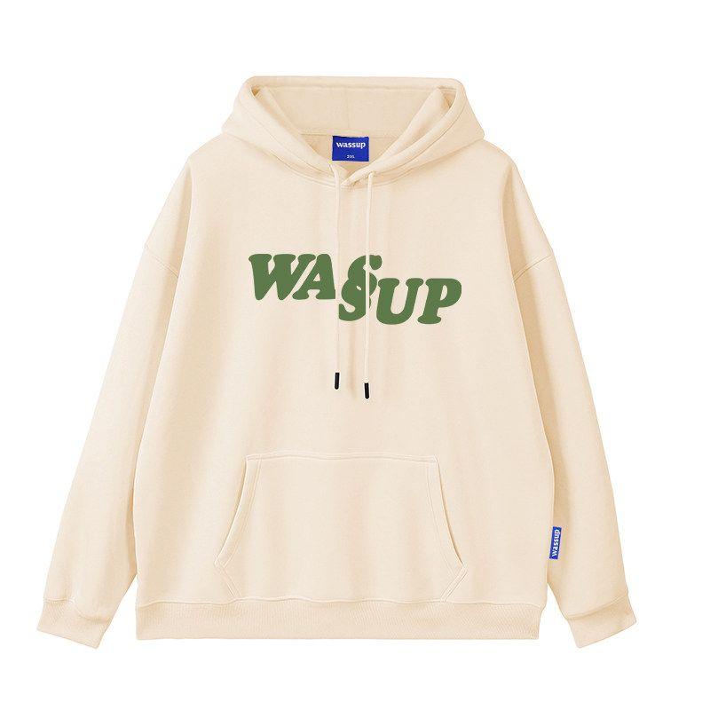 Wassup Heods Heavyweight Trendy Brand Sweatshirt for Men, New Autumn and Winter S-Ring Buckle Letter Couple Casual Hoodie Apricot (Heavyweight Basic Model) M
Wassup Heods Heavyweight Trendy Brand Sweatshirt for Men, New Autumn and Winter S-Ring Buckle Letter Couple Casual Hoodie Apricot (Heavyweight Basic Model) M