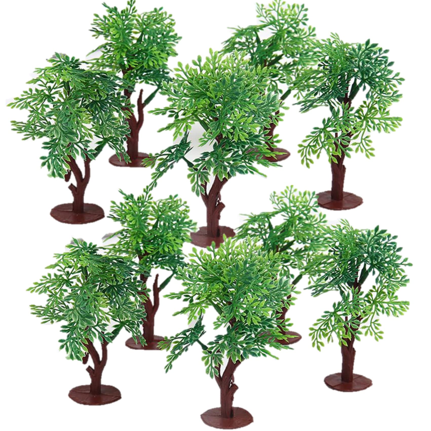 SAKIRABITO Diorama Trees Model Trees Set of 10 10cm Plastic Railway Model Structure Green зелений
SAKIRABITO Diorama Trees Model Trees Set of 10 10cm Plastic Railway Model Structure Green зелений