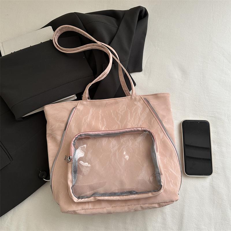 College style new cute shoulder tote bag large capacity pain bag girlish fashion backpack
College style new cute shoulder tote bag large capacity pain bag girlish fashion backpack