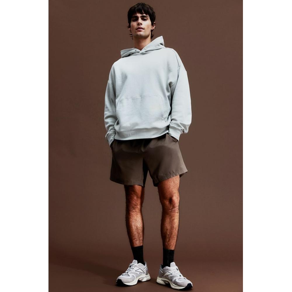 Толстовка с капюшоном HM Sports свободного кроя серого цвета S 
Толстовка с капюшоном HM Sports свободного кроя серого цвета S