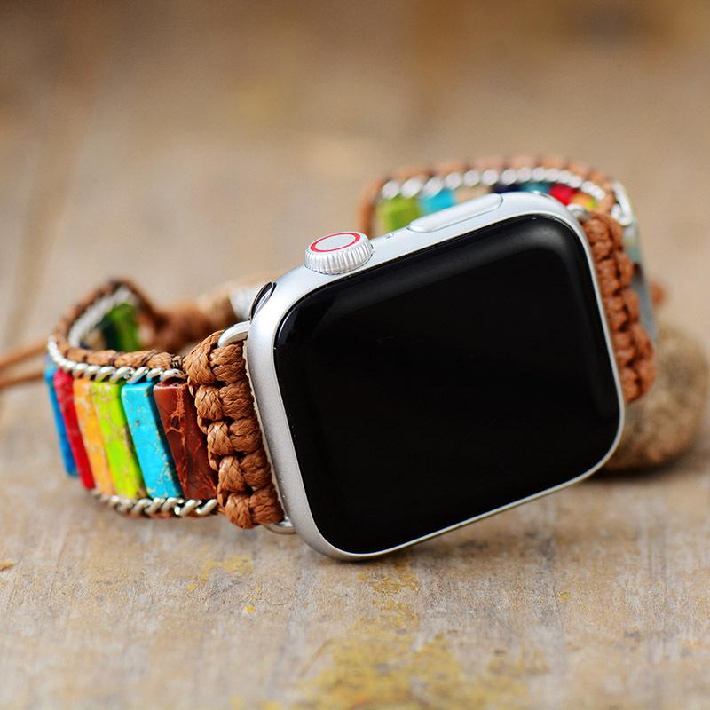 7-Color Emperor Stone Handwoven Apple Smartwatch Strap Bracelet Jewelry 38-41mm normal size серебряный
7-Color Emperor Stone Handwoven Apple Smartwatch Strap Bracelet Jewelry 38-41mm normal size серебряный