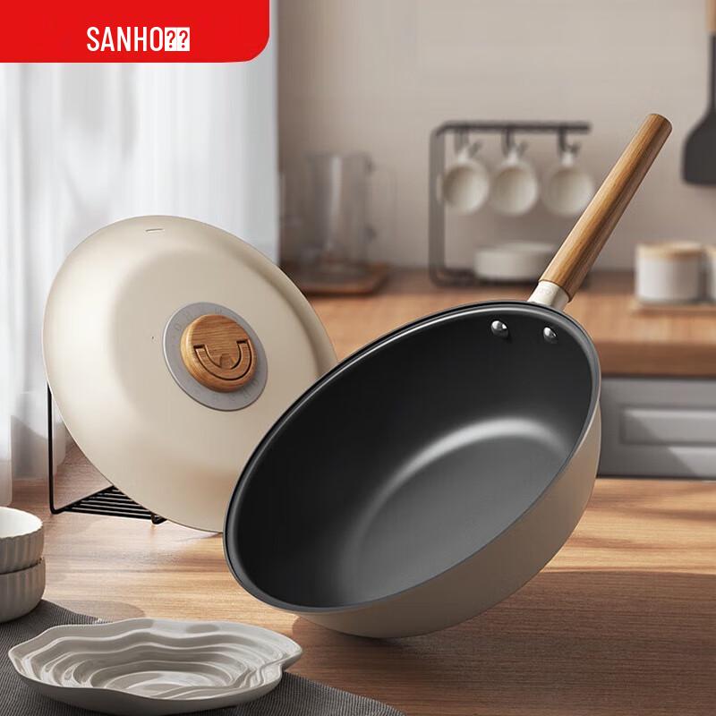 Sanhe 30cm Titanium-Infused Stainless Steel Wok
Sanhe 30cm Titanium-Infused Stainless Steel Wok