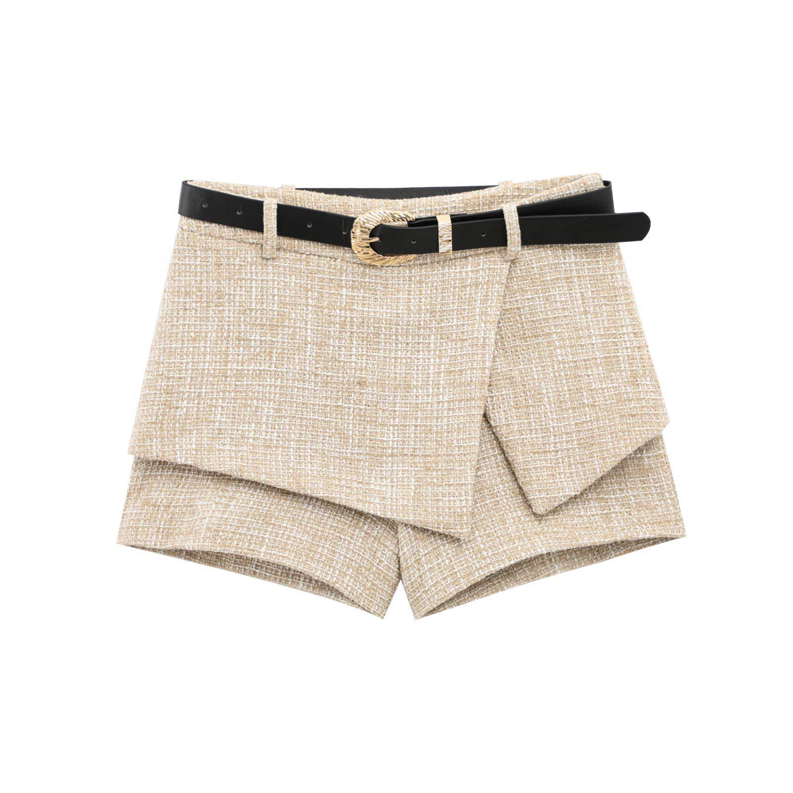 Spring/Summer 2025 Women s High-Waist Textured Skort with Belt Decoration Small кремовый/белый
Spring/Summer 2025 Women s High-Waist Textured Skort with Belt Decoration Small кремовый/белый