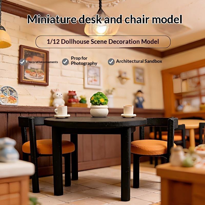 1Set 1/12 Miniature Round Dining Table Chair Set Dollhouse Furniture Miniature Kitchen Table Chairs Micro Scene Decor Diy Crafts 1Set
1Set 1/12 Miniature Round Dining Table Chair Set Dollhouse Furniture Miniature Kitchen Table Chairs Micro Scene Decor Diy Crafts 1Set