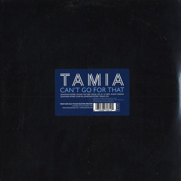 12inch Record TAMIA - Can t Go For That 067081 Elektra 2000 US Dance & Electronica Used
12inch Record TAMIA - Can t Go For That 067081 Elektra 2000 US Dance & Electronica Used