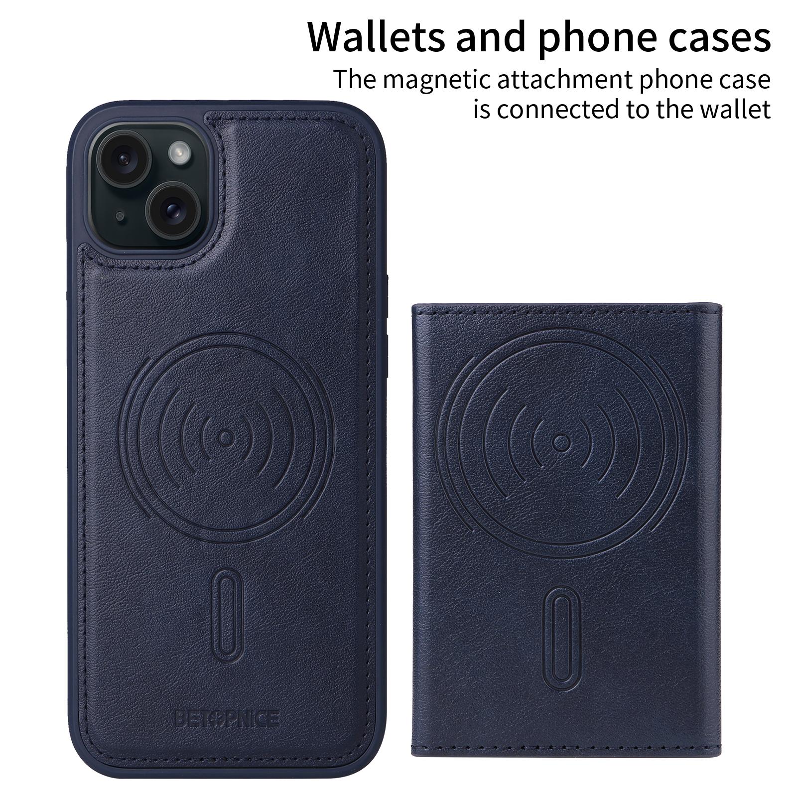 For iPhone 15 Plus Magnetic Case BETOPNICE Leather Phone Cover Kickstand with Detachable Card Bag Brown
For iPhone 15 Plus Magnetic Case BETOPNICE Leather Phone Cover Kickstand with Detachable Card Bag Brown