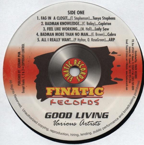 12inch Record VARIOUS - Good Living, A Dancehall Reggae Com FRCD1053 Finatic Records US Reggae, Ska & Dub Used
12inch Record VARIOUS - Good Living, A Dancehall Reggae Com FRCD1053 Finatic Records US Reggae, Ska & Dub Used