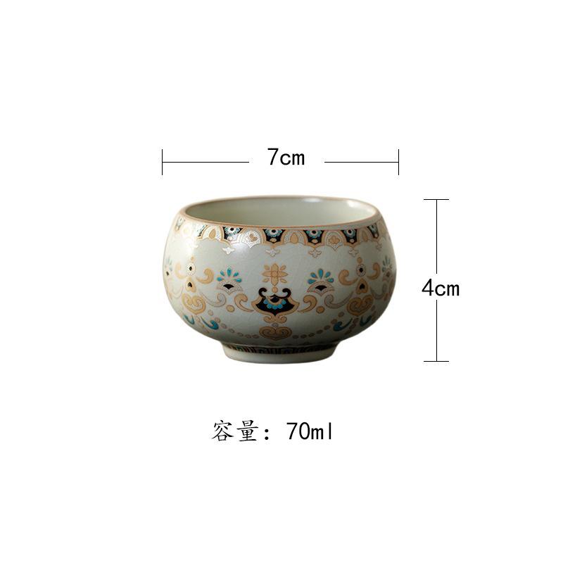 2pc/lot Beige Ru Kiln Gracked Glaze Dunhuang Teacup Creative Tea Bowl Mug Tea-tasting Fragrance Cup Chazhan Master Cups Cha 70ml As Your Choose
2pc/lot Beige Ru Kiln Gracked Glaze Dunhuang Teacup Creative Tea Bowl Mug Tea-tasting Fragrance Cup Chazhan Master Cups Cha 70ml As Your Choose