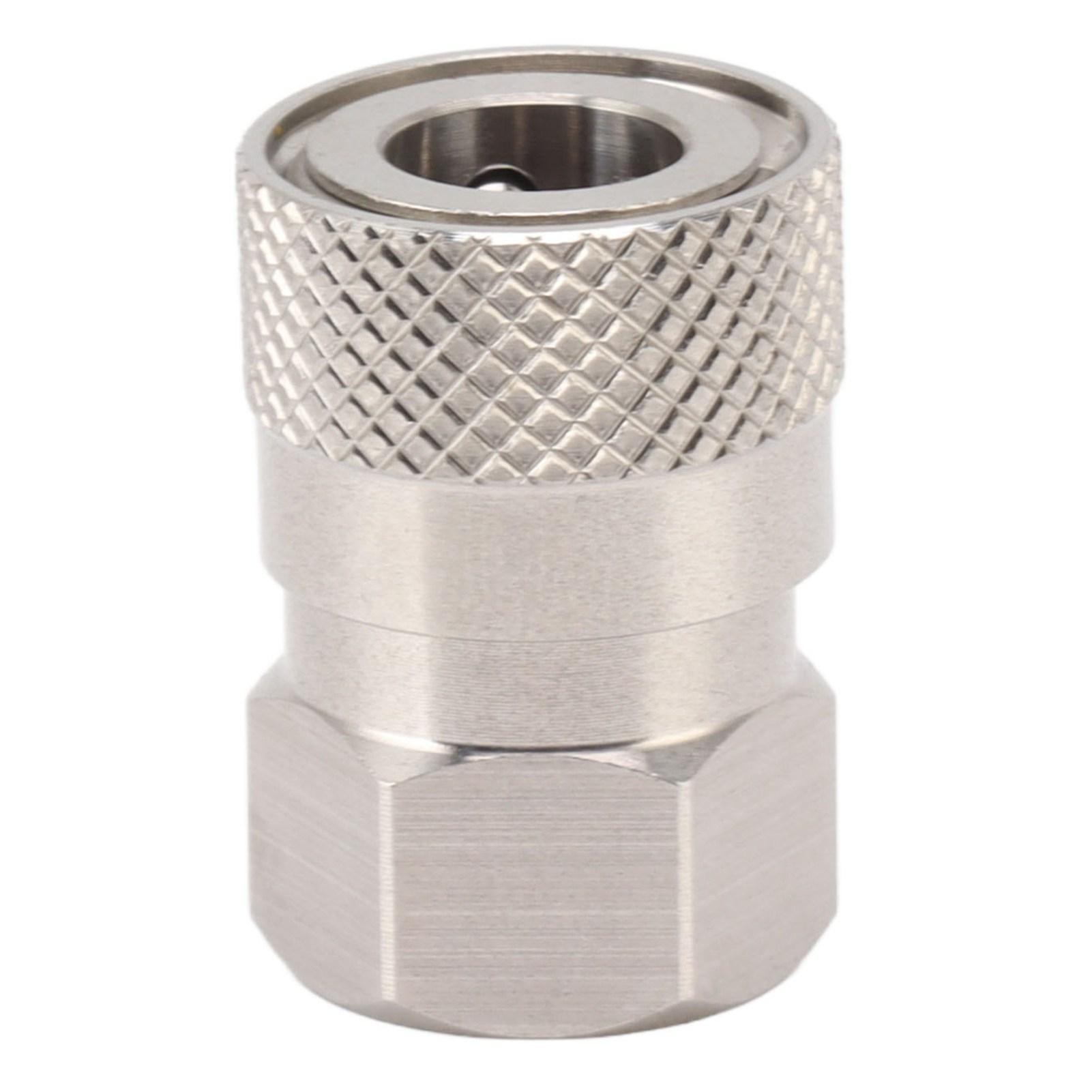CO2 Refill Connector 304 Stainless Steel Gas Filling Adapter 1/8NPT Female Thread Coupling
CO2 Refill Connector 304 Stainless Steel Gas Filling Adapter 1/8NPT Female Thread Coupling