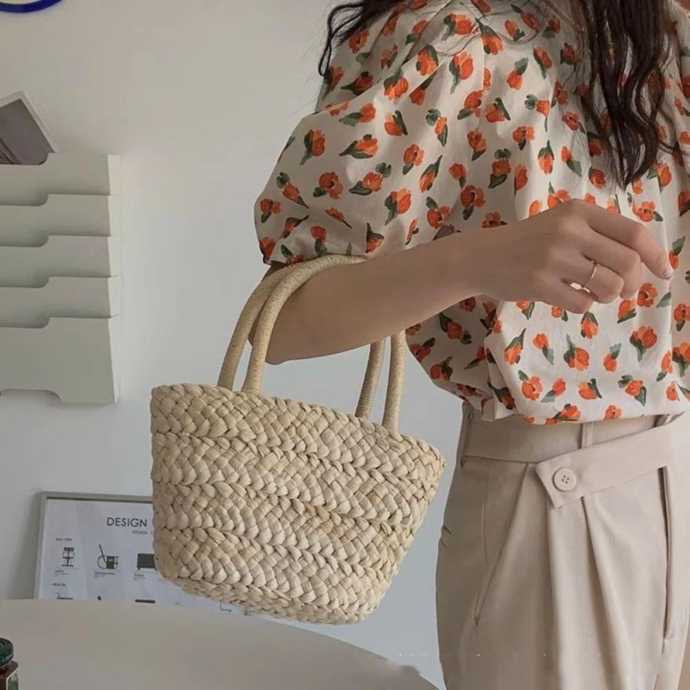 Handmade Small Woven Basket Drawstring Lining Women Shopping Tote Bag Children no liner
Handmade Small Woven Basket Drawstring Lining Women Shopping Tote Bag Children no liner