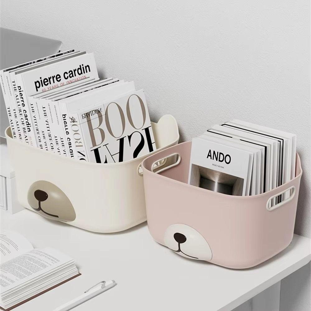 Cartoon Desktop Storage Basket Dustproof Books Stationery Organizer Cosmetic Storage Box for Home Beige/M
Cartoon Desktop Storage Basket Dustproof Books Stationery Organizer Cosmetic Storage Box for Home Beige/M