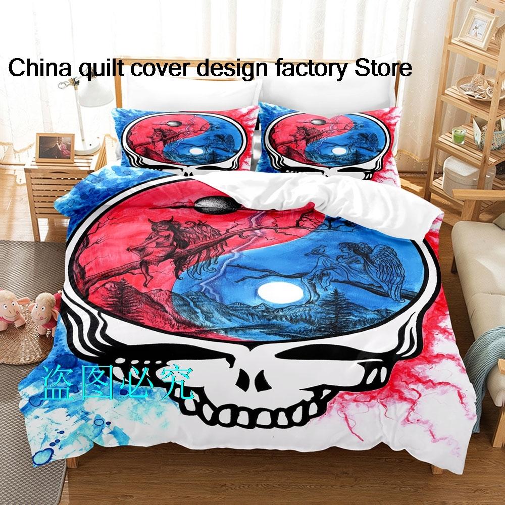Comforter Hip Hop Skull Grateful Dead Bedding Set Single Twin Full Queen King Size Bed Set Adult Kid Bedroom s Anime Comforter (quilt)-EU Single(135*200cm)3pcs
Comforter Hip Hop Skull Grateful Dead Bedding Set Single Twin Full Queen King Size Bed Set Adult Kid Bedroom s Anime Comforter (quilt)-EU Single(135*200cm)3pcs