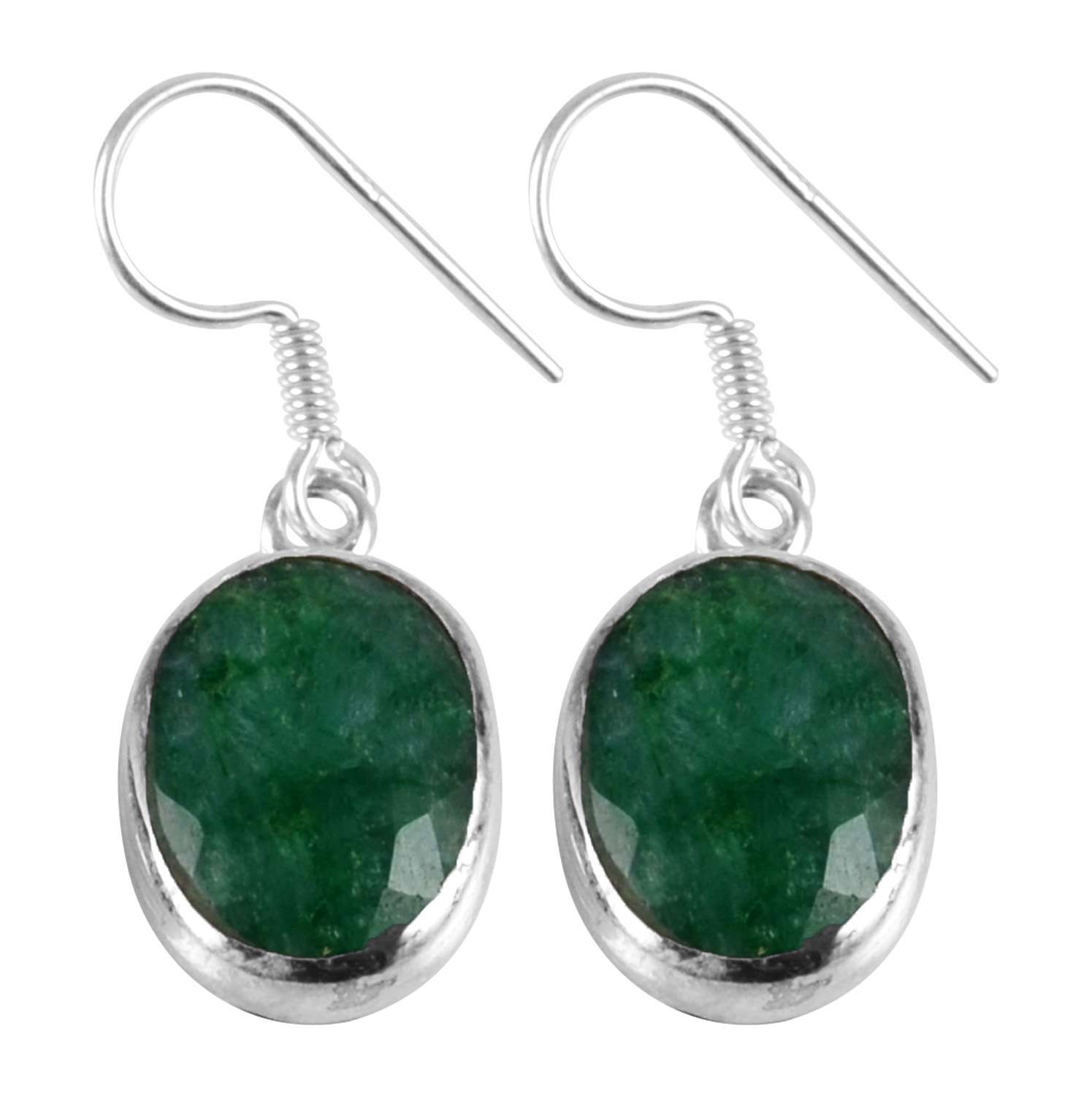 Emerald Gemstone Earrings Solid 925 Sterling Silver Handmade Earrings Jewelry Gift For Women And Girls E-1910
Emerald Gemstone Earrings Solid 925 Sterling Silver Handmade Earrings Jewelry Gift For Women And Girls E-1910
