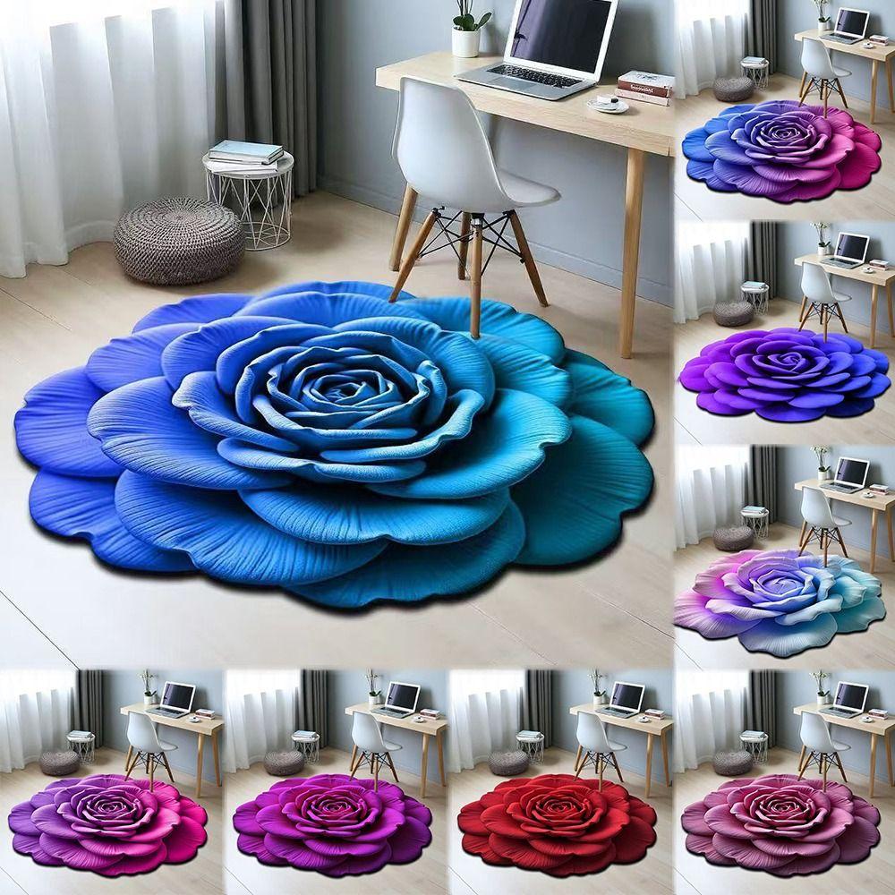 Special-shaped Flower Carpet Soft Bathroom Floor Mat Door Gasket for Living Room Tea Table Bedside Style 3
Special-shaped Flower Carpet Soft Bathroom Floor Mat Door Gasket for Living Room Tea Table Bedside Style 3