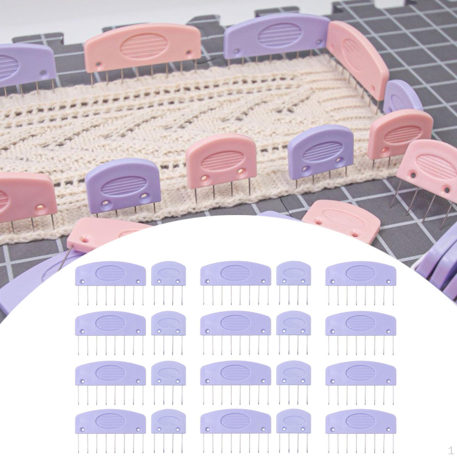 20 шт. блокировочных булавок, набор для вязания крючком, органайзер с расческами для одеяла фиолетовый
20 шт. блокировочных булавок, набор для вязания крючком, органайзер с расческами для одеяла фиолетовый