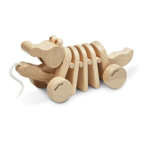 PlanToys Dancing Alligator Push & Pull Toy - Sustainably Made from Rubberwood, Makes Click-Clack Sounds and Dancing Movements When Pulled (Natural)
PlanToys Dancing Alligator Push & Pull Toy - Sustainably Made from Rubberwood, Makes Click-Clack Sounds and Dancing Movements When Pulled (Natural)