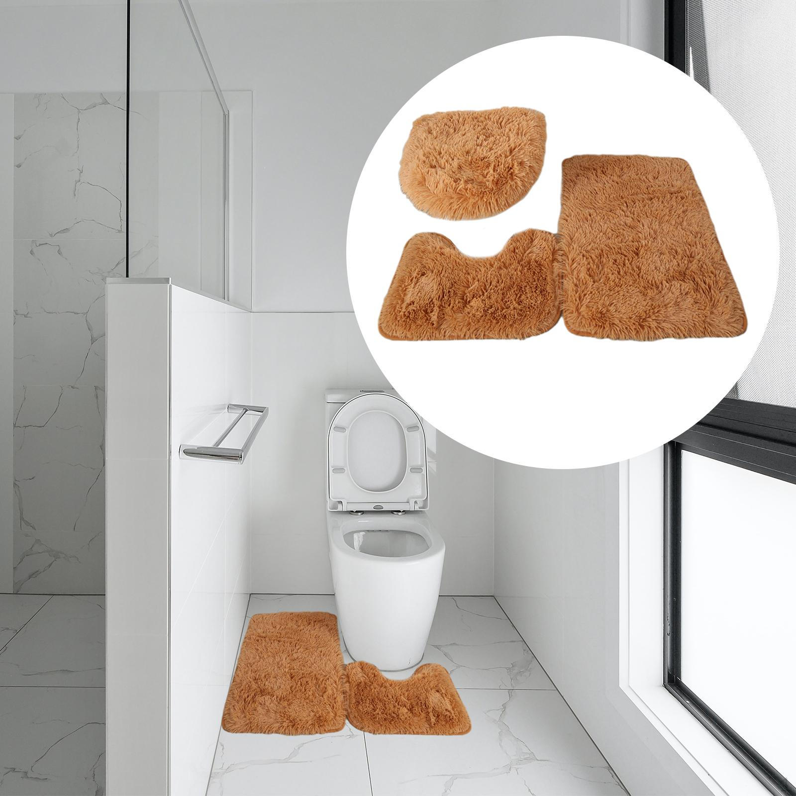 3 Piece Non Slip Bathroom Rug Set Bath Mat Toilet Lid Cover Washable Floor for Shower Khaki
3 Piece Non Slip Bathroom Rug Set Bath Mat Toilet Lid Cover Washable Floor for Shower Khaki
