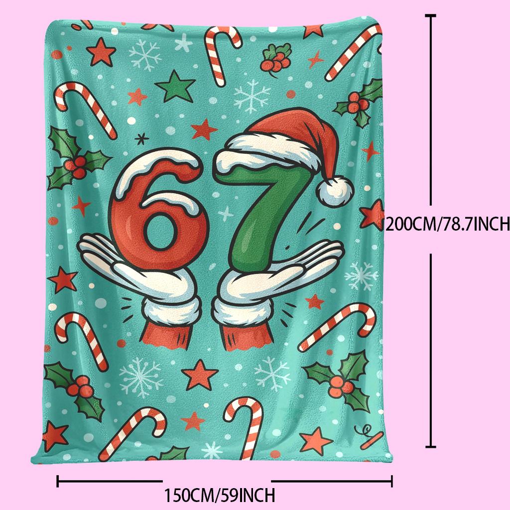 Retro-style 67 number printed soft and warm blanket - suitable for Christmas gifts, camping, traveling, car use, and office use 75x90cm
Retro-style 67 number printed soft and warm blanket - suitable for Christmas gifts, camping, traveling, car use, and office use 75x90cm