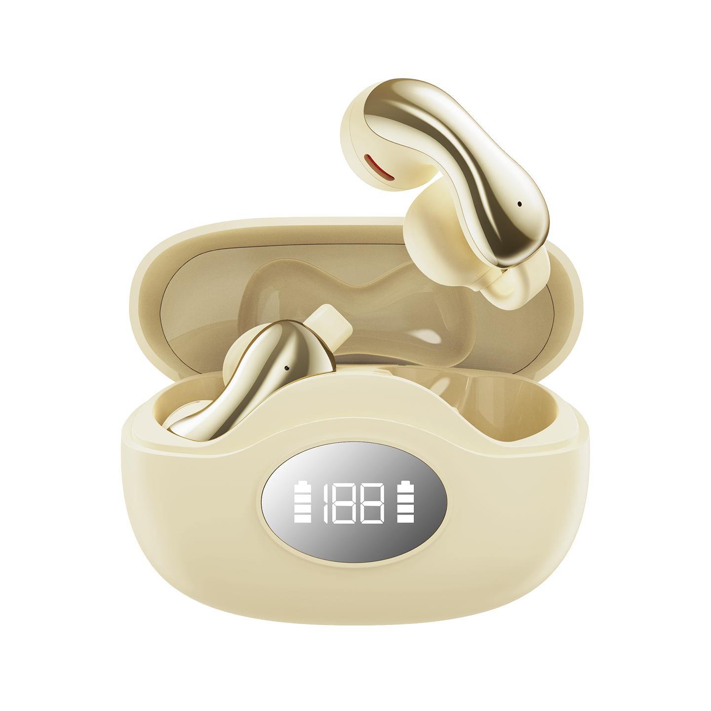 YXG-60 Wireless Earbuds with LED Display бежевий
YXG-60 Wireless Earbuds with LED Display бежевий