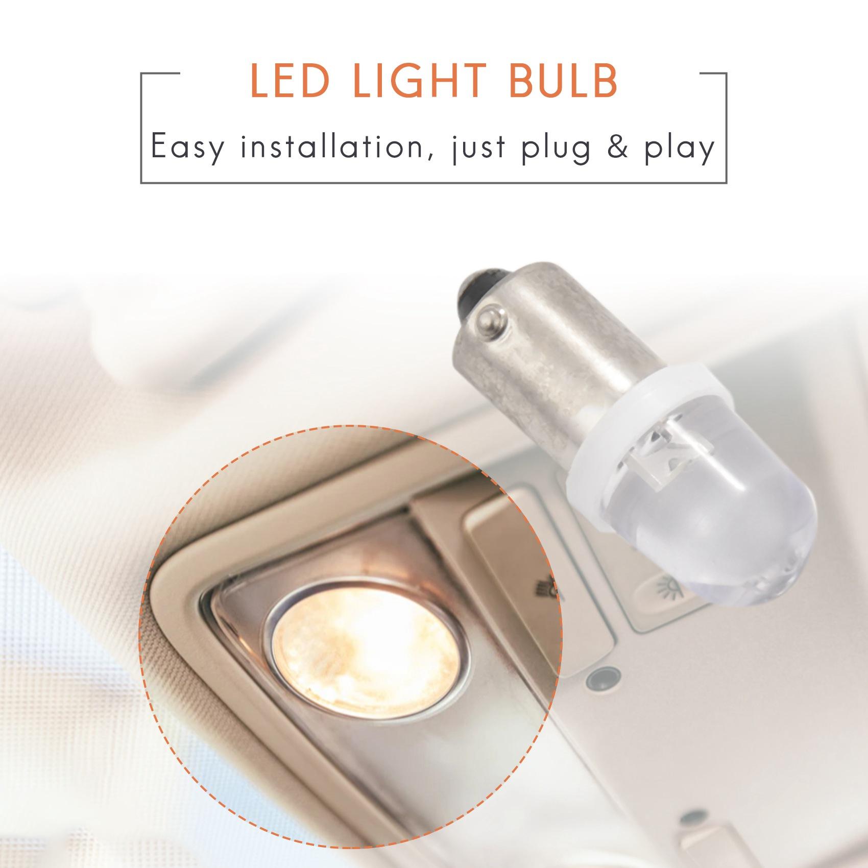 20Pcs BA9S 1895 H6W 53 57 Bayonet LED Light Bulbs for Car Map Lamp 12V White China Mainland
20Pcs BA9S 1895 H6W 53 57 Bayonet LED Light Bulbs for Car Map Lamp 12V White China Mainland