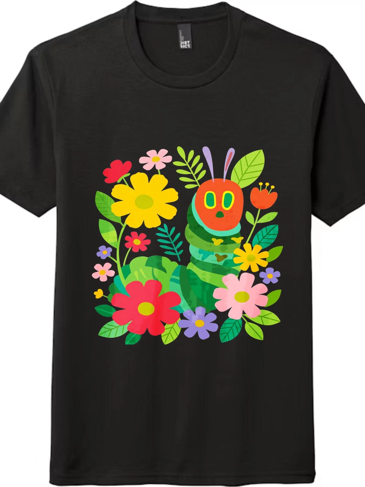 Whimsical Caterpillar & Flowers T-Shirt - Gift for Nature Lovers & Book Fans XL
Whimsical Caterpillar & Flowers T-Shirt - Gift for Nature Lovers & Book Fans XL