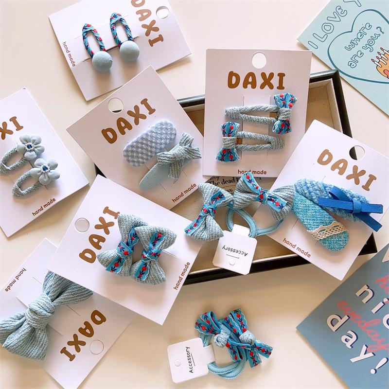 Blue Floral Fabric Hair Clips for Girls - Embroidered Crossed Bow Hairpins Cute Baby Hair Ties Set Pair of Adorable Accessories
Blue Floral Fabric Hair Clips for Girls - Embroidered Crossed Bow Hairpins Cute Baby Hair Ties Set Pair of Adorable Accessories