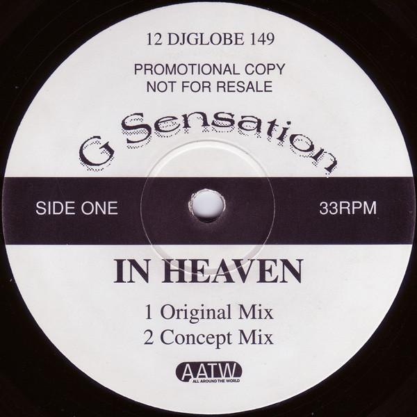 12inch Record G SENSATION - In Heaven 12DJGLOBE149 All Around The 1996 UK Dance & Electronica Used
12inch Record G SENSATION - In Heaven 12DJGLOBE149 All Around The 1996 UK Dance & Electronica Used