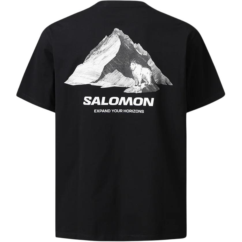 Salomon Unimountain Goat Outdoor Fashion Letter Round Neck Short Sleeve T-Shirt Unisex Tops Black C28022 M
Salomon Unimountain Goat Outdoor Fashion Letter Round Neck Short Sleeve T-Shirt Unisex Tops Black C28022 M