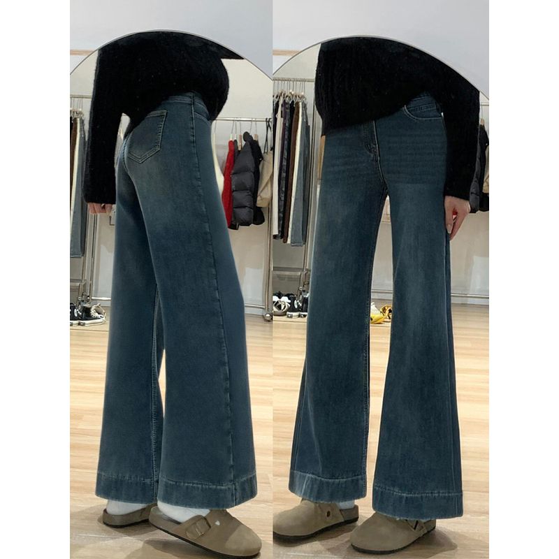 Loose-Fitting Flared Jeans for Women, 2026 Summer New Style, High-Waisted, Slimming, Straight Wide-Leg Pants for Plus-Size Girls Blue S(Suggestion 40-45kg)
Loose-Fitting Flared Jeans for Women, 2026 Summer New Style, High-Waisted, Slimming, Straight Wide-Leg Pants for Plus-Size Girls Blue S(Suggestion 40-45kg)
