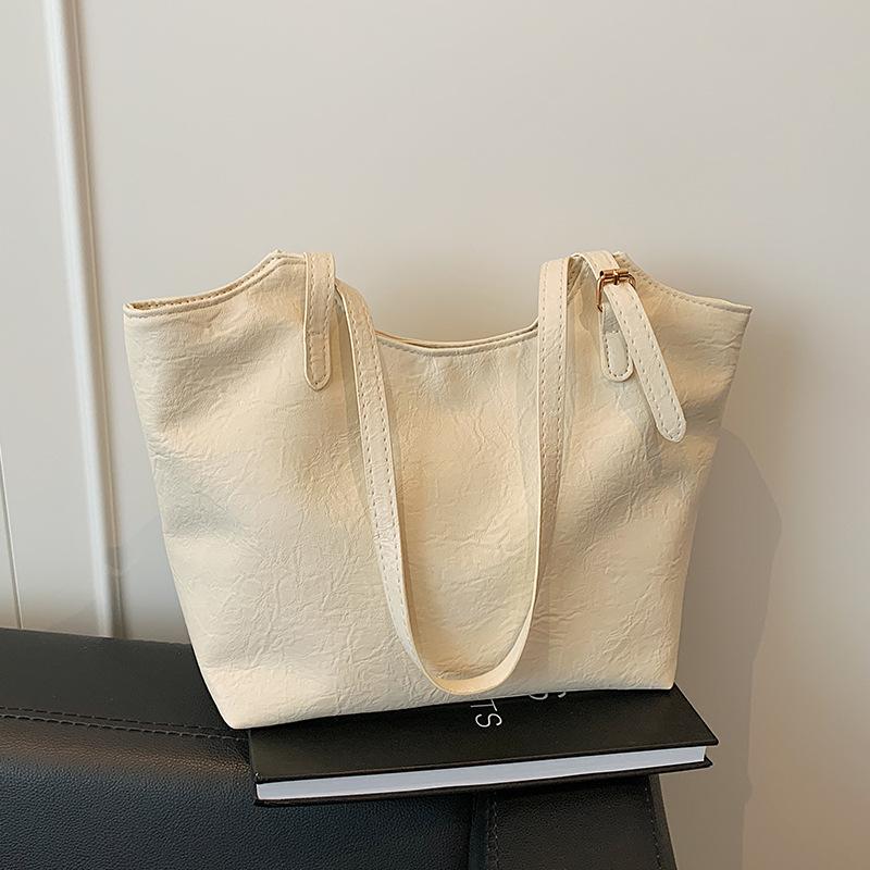 Ретро сумка большой вместимости женская сумка 2025 новая модная универсальная сумка-тоут модная наплечная рабочая сумка