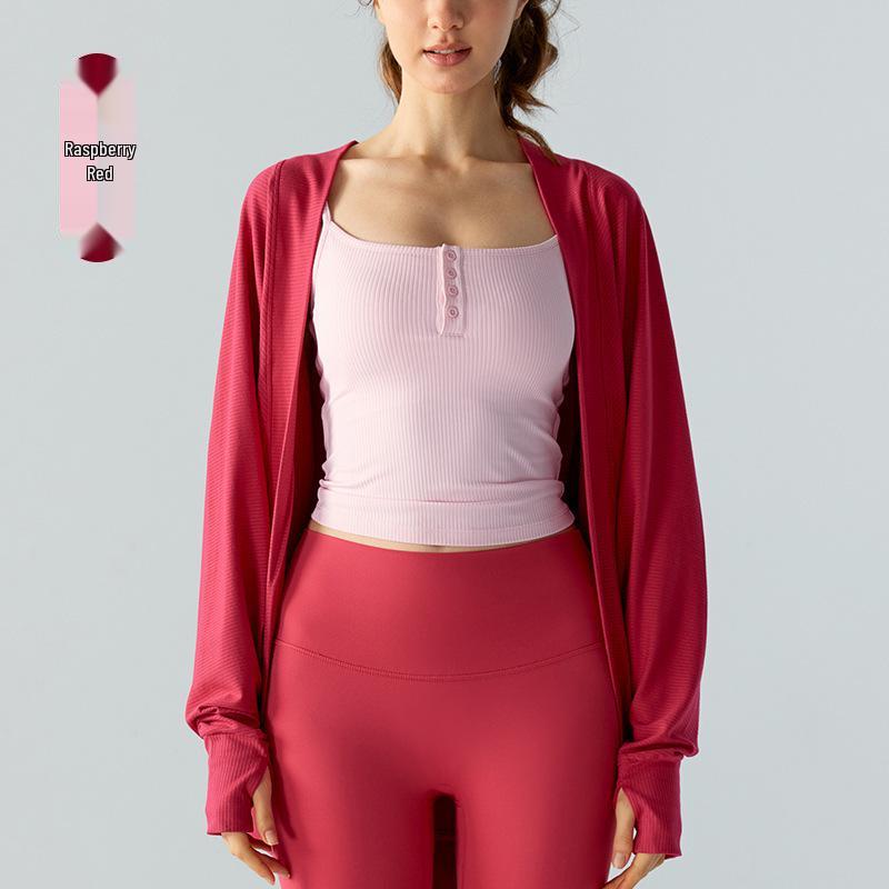 Женский повседневный универсальный кардиган с отверстиями для больших пальцев - Повседневная свободная приталенная верхняя одежда для дома, спорта и йоги One Size малиновый/красный
Женский повседневный универсальный кардиган с отверстиями для больших пальцев - Повседневная свободная приталенная верхняя одежда для дома, спорта и йоги One Size малиновый/красный