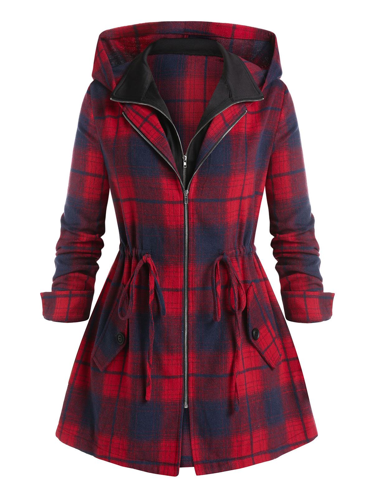 Пальто Rosegal Plus Size с капюшоном, карманом-завязкой и молнией L глубокий/красный
Пальто Rosegal Plus Size с капюшоном, карманом-завязкой и молнией L глубокий/красный