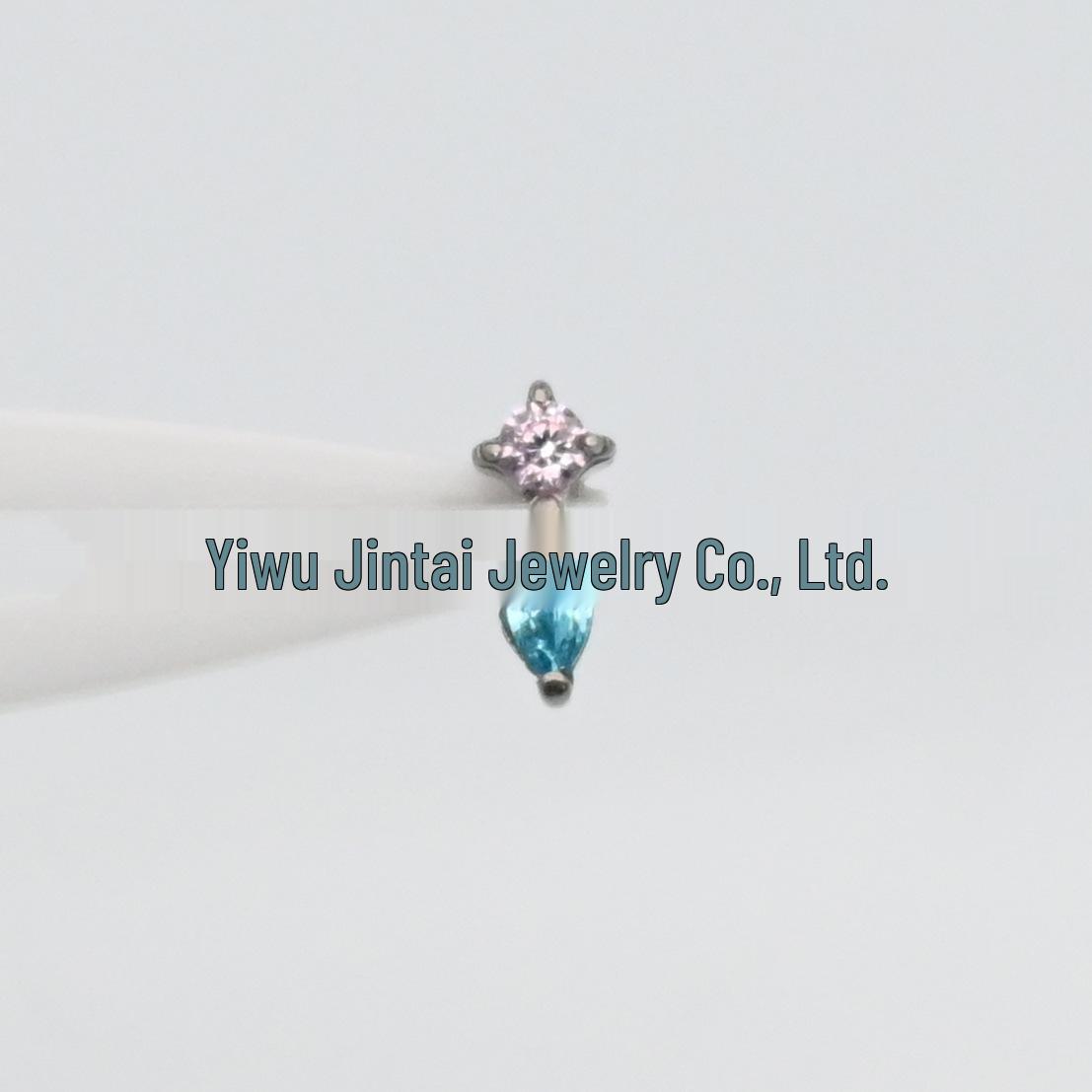 F136 Titanium Mini Zircon Marquise Stud Earrings - Irregular Diamond Cartilage and Lip Piercing Jewelry Single Head (No Rod)
F136 Titanium Mini Zircon Marquise Stud Earrings - Irregular Diamond Cartilage and Lip Piercing Jewelry Single Head (No Rod)