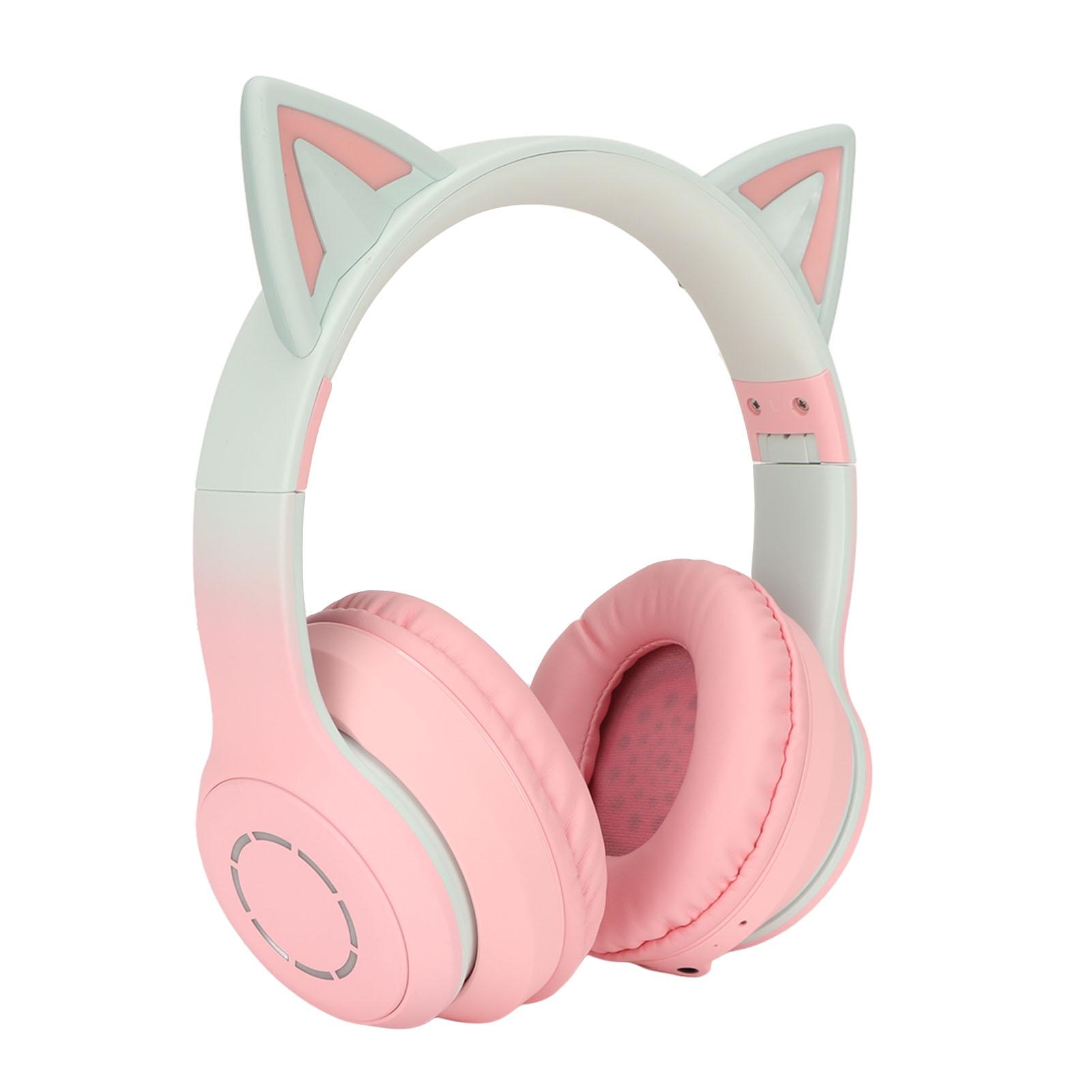 Бездротові складні музичні навушники Cat Ear Bluetooth зі знімною світлодіодною підсвіткою рожевий
Бездротові складні музичні навушники Cat Ear Bluetooth зі знімною світлодіодною підсвіткою рожевий